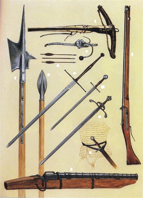 weapons of the 16th century.